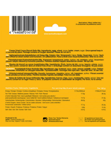 EN-CAS COOKIE LYOPHILISEES