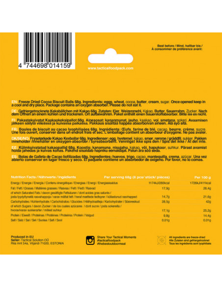 EN-CAS COOKIE LYOPHILISEES