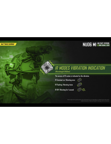 Lampe NU06MI - 8Lm / InfraRouge