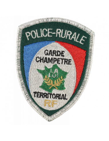 ECUSSON TISSU POLICE RURALE / GARDE CHAMPETRE