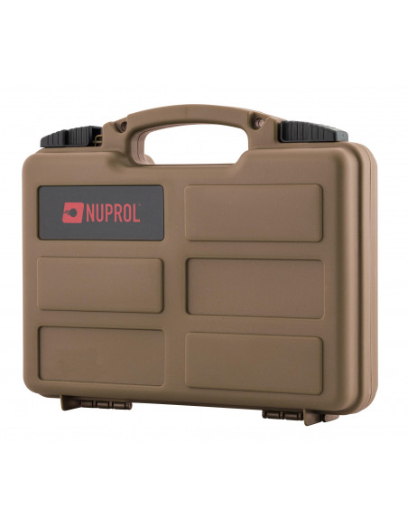 MALLETTE POUR ARME DE POING MOUSSE PRÉDÉCOUPÉE TAN