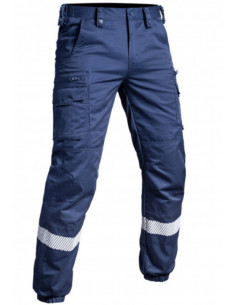 PANTALON HV-TAPE SECU-ONE V2 BLEU MARINE