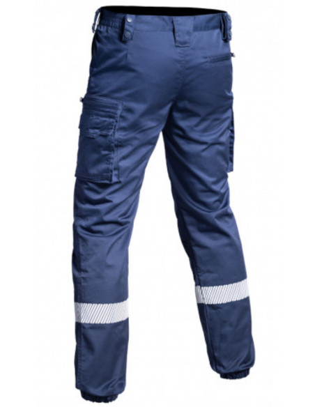 PANTALON HV-TAPE SECU-ONE V2 BLEU MARINE