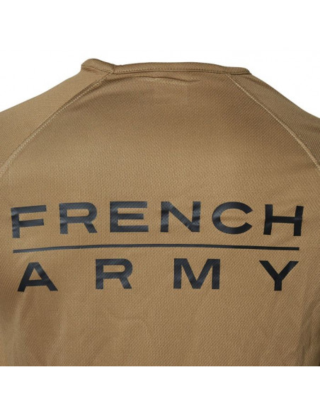 T-SHIRT FRENCH ARMY RESPIRANT COYOTE