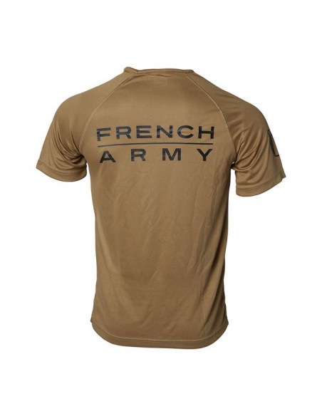 T-SHIRT FRENCH ARMY RESPIRANT COYOTE