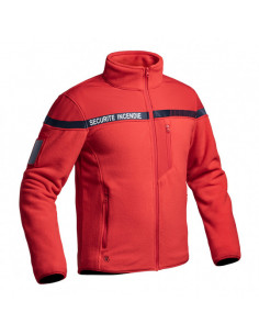 VESTE POLAIRE SECU-ONE SECURITE INCENDIE ROUGE 2