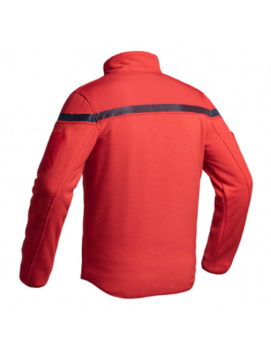 VESTE POLAIRE SECU-ONE SECURITE INCENDIE ROUGE