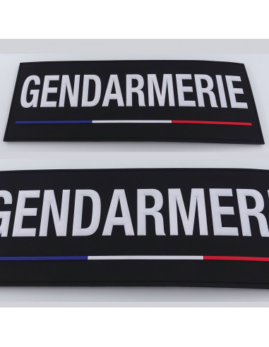 BANDE PVC DOS GENDARMERIE LISERE BBR