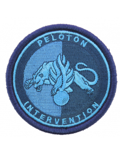 ECUSSON TISSU PELOTON INTERVENTION GENDARMERIE BV BLEU
