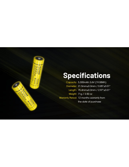 ACCUS LI-ION 21700HP 5300 MAH 20A