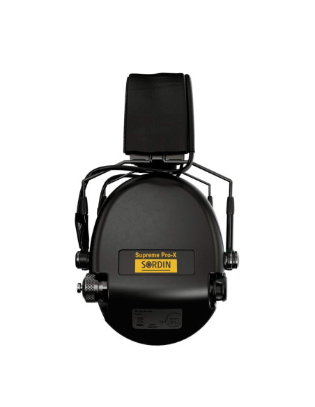 CASQUE ANTI-BRUIT SUPREME PRO-X SLIM NOIR SERRE-TÊTE CUIR