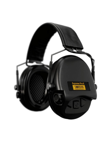 CASQUE ANTI-BRUIT SUPREME PRO-X SLIM NOIR SERRE-TÊTE CUIR