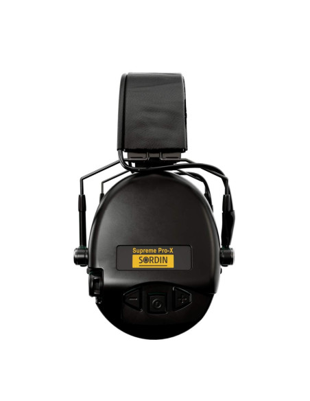 CASQUE ANTI-BRUIT SUPREME PRO-X SLIM NOIR SERRE-TÊTE CUIR