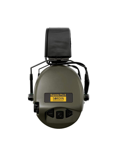 CASQUE ANTI-BRUIT SUPREME PRO-X SLIM VERT OD SERRE-TÊTE CUIR