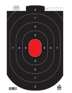 LOT/100 CIBLES A 25 METRES TOUT-TEMPS 35 x 40CM