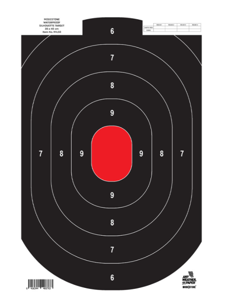 LOT/100 CIBLES A 25 METRES TOUT-TEMPS 35 x 40CM