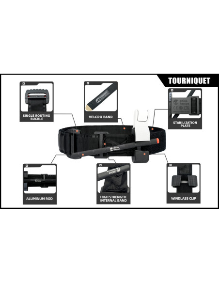 GARROT TOURNIQUET BARRE ALU