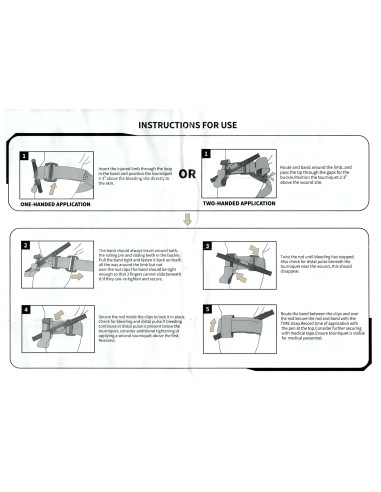 GARROT TOURNIQUET BARRE PLASIQUE