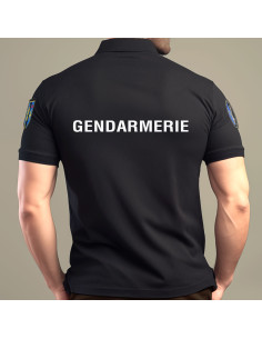 POLO GENDARMERIE RESPIRANT COOLDRY  NOIR 2