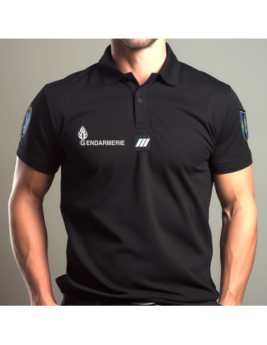 POLO GENDARMERIE RESPIRANT COOLDRY  NOIR