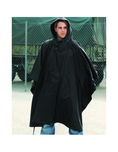 PONCHO RIPSTOP Noir