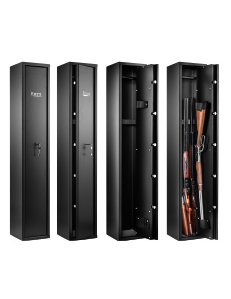 COFFRE FORT 5 ARMES SERRURE A CLEF 1400x250x250 mm - 2mm