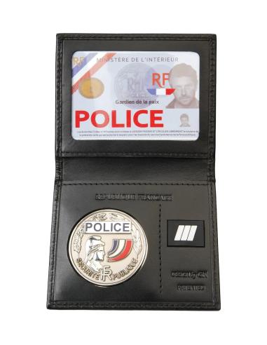 PORTE CARTE AVEC EMPLACEMENT GRADE ET MEDAILLE