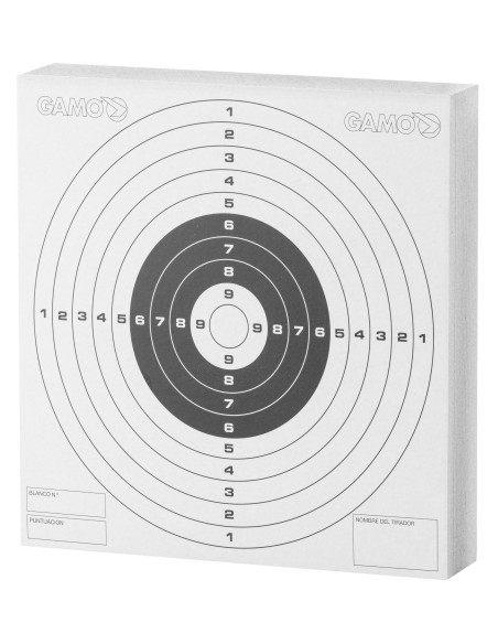 PAQUET DE 100 CIBLES CARTONNEES 14cm x 14cm