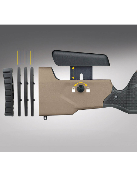 CARABINE MOSSBERG PATRIOT LR TACTICAL 308 WIN 22''