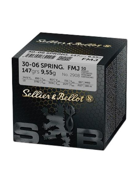 CARTOUCHES SB 30-06 FMJ 147gr x50 CARTOUCHES SB 30-06 FMJ 147gr x50