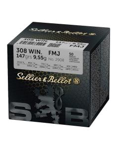 CARTOUCHES SB .308 WIN FMJ 147gr x50