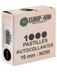 ETIQUETTES AUTOLLANTE NOIRES 19mm x1000