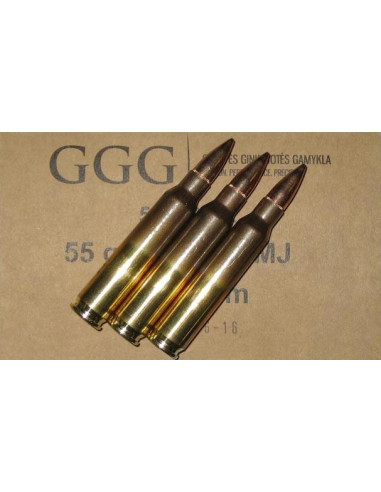 CARTOUCHES GGG .223 FMJ 55gr x50