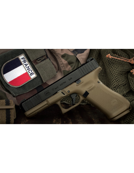 PISTOLET GLOCK 17 Gen 5 FR COYOTE ARMEE FRANCAISE Cal.9x19
