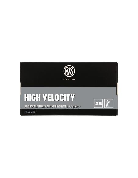 CARTOUCHES RWS .22LR HIGH VELOCITY CARTOUCHES RWS .22LR HIGH VELOCITY