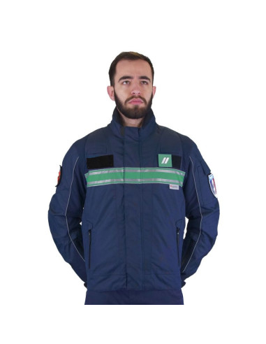 BLOUSON TOUT TEMPS CIVIK BANDE VERTE