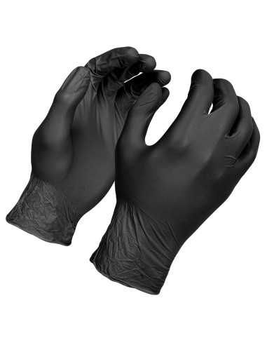 GANTS À USAGE UNIQUE NOIR