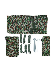 KIT BACHE 2x3m + SARDINE x6 + CORDELETTES