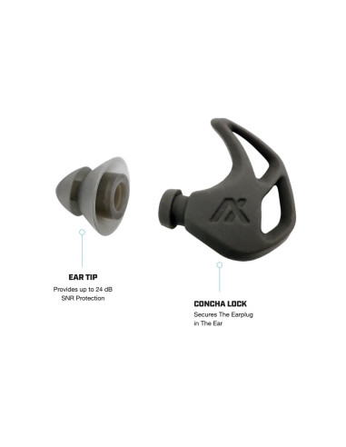 BOUCHONS D'OREILLES X20 CHARCOAL