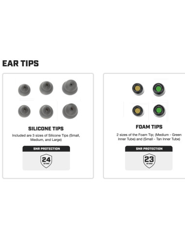 BOUCHONS D'OREILLES X20 CHARCOAL