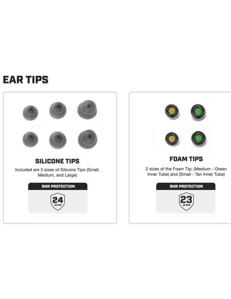 BOUCHONS D'OREILLES X20 CHARCOAL