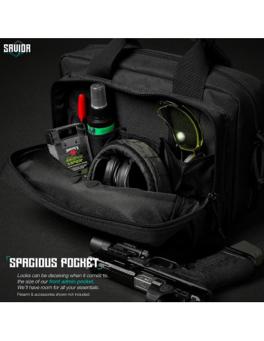 HOUSSE PISTOL CASE BLACK 2 ARMES