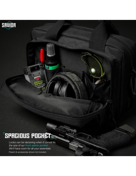 HOUSSE PISTOL CASE BLACK 2 ARMES