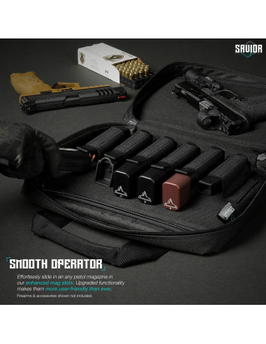 HOUSSE PISTOL CASE BLACK 2 ARMES