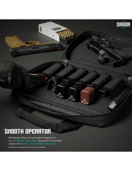 HOUSSE PISTOL CASE BLACK 2 ARMES