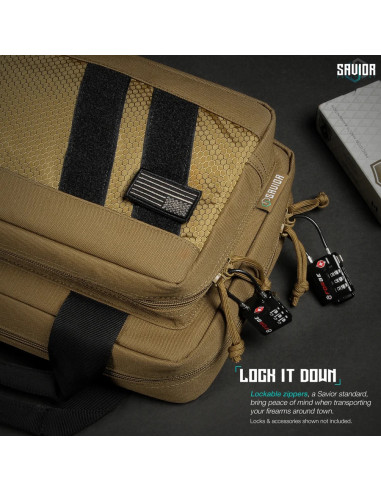 HOUSSE PISTOL CASE TAN 2 ARMES