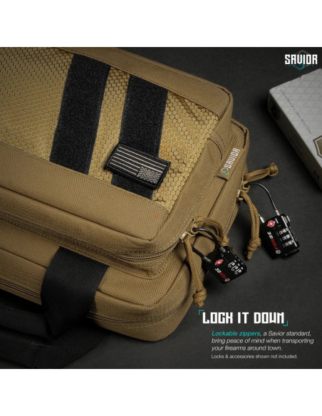 HOUSSE PISTOL CASE TAN 2 ARMES