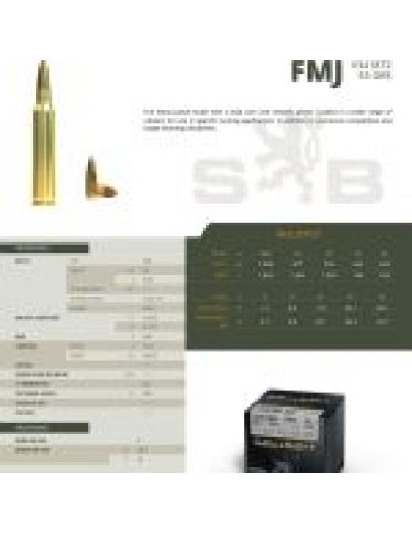 CARTOUCHES SB .223 REM FMJ 55gr x100
