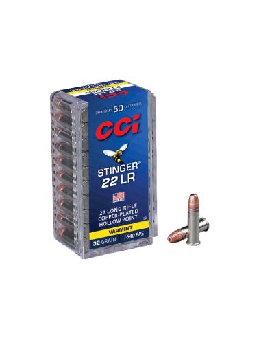 CARTOUCHES CCI STINGER HYPER VOLOCITY Cal.22 LR 32gr