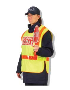 CHASUBLE SECURITE ECOLE HV CL2 JAUNE ET ORANGE